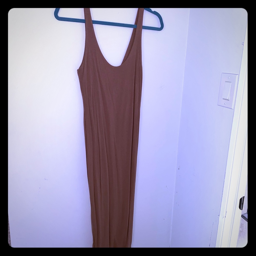 Fitted tank top midi dress